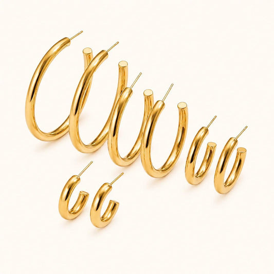 Muse Hoops - Gold