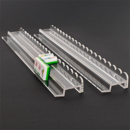Acrylic Scalloped Mahjong Rack and Pusher (Sold in groups of 4)