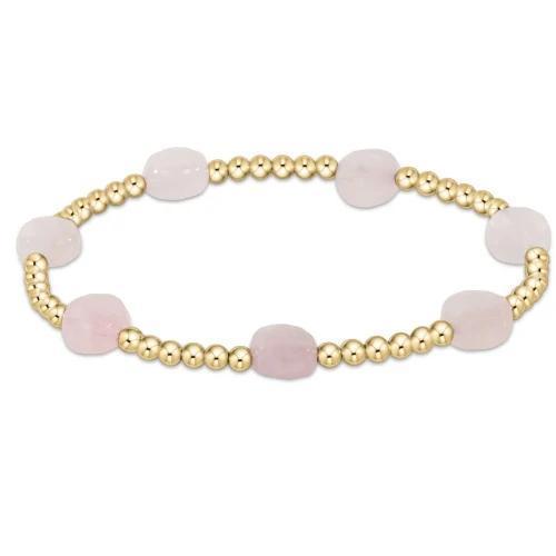 Admire Small 2mm Gold- Pink Opal
