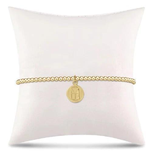 Classic Gold 2mm "Be You" Worded Disc Bracelet