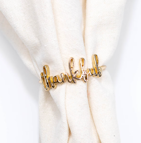 Thankful Napkin Ring 2"