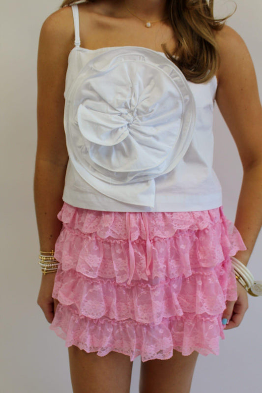 Ballet Blush Ruffle Skirt