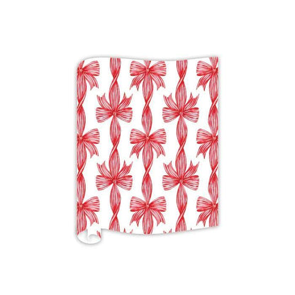 Rosanne Beck Handpainted Stripe Bow Stripes with Twist Table Runner