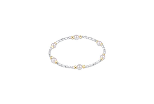 Purpose Pearl 5mm Mixed Metal Bracelet
