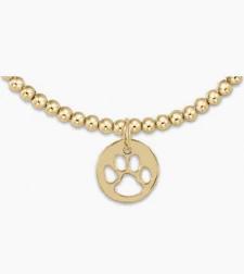Egirl Classic Gold 3mm Paw Print Disc