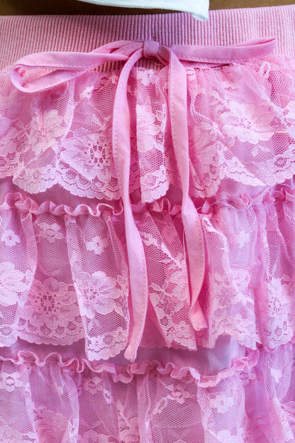 Ballet Blush Ruffle Skirt