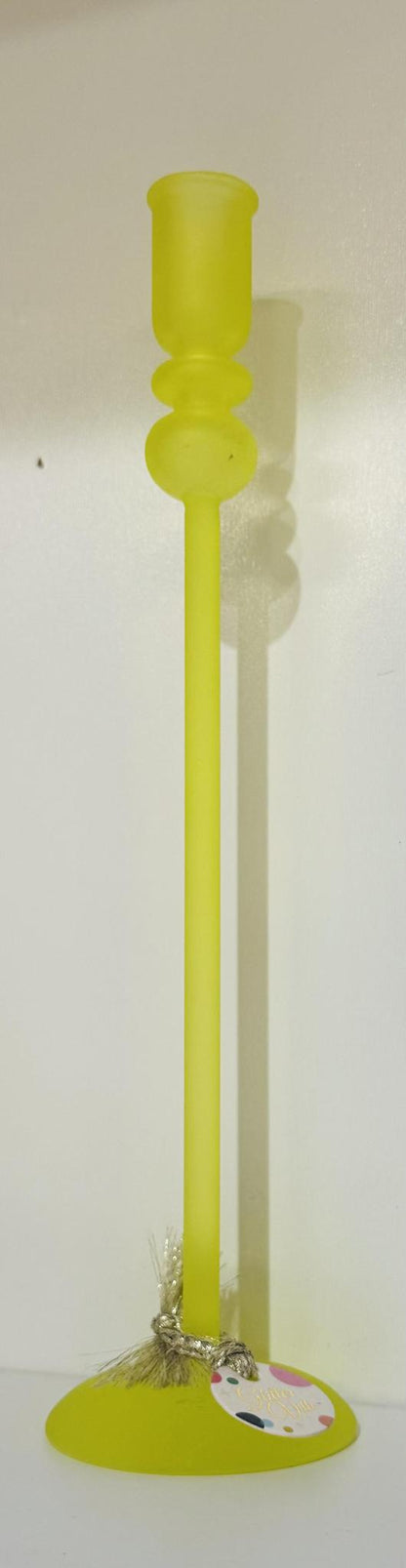 Frosted Taper Candle Holders