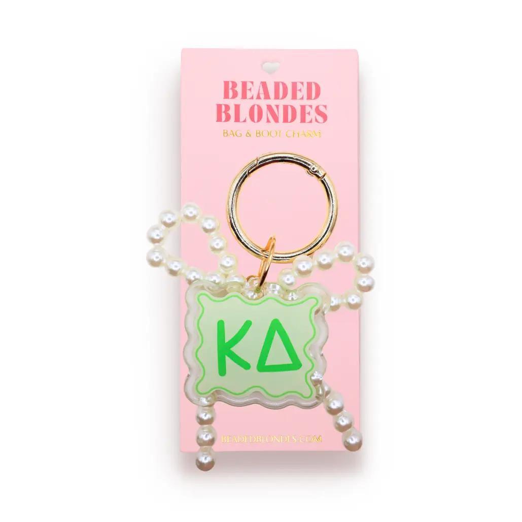Beaded Blonde Asst Sorority Bag and Boot Charm