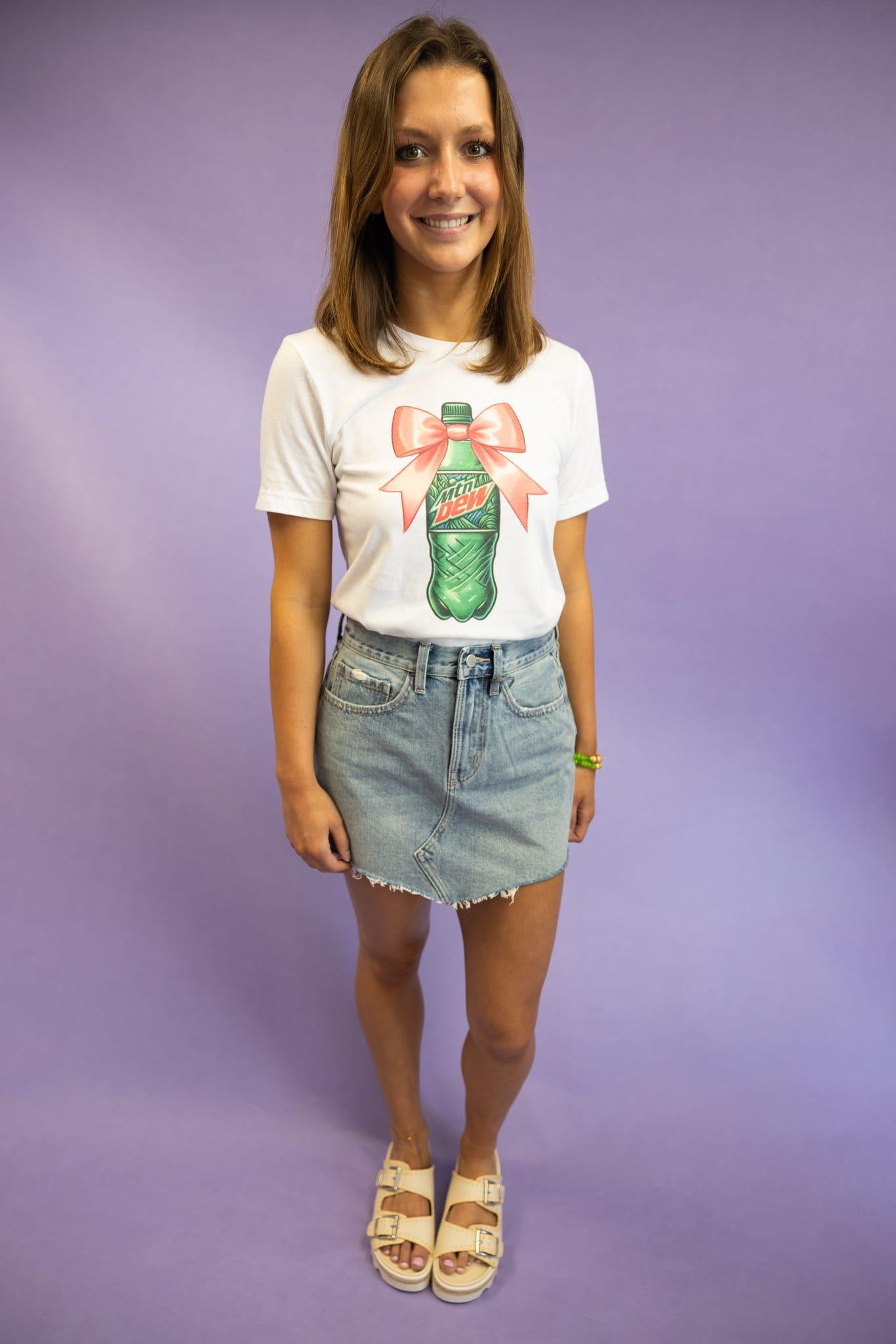 Coquette Pink Bow Soda Tees