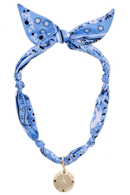 CHARMED By Canvas Scarf Necklaces with Charm
