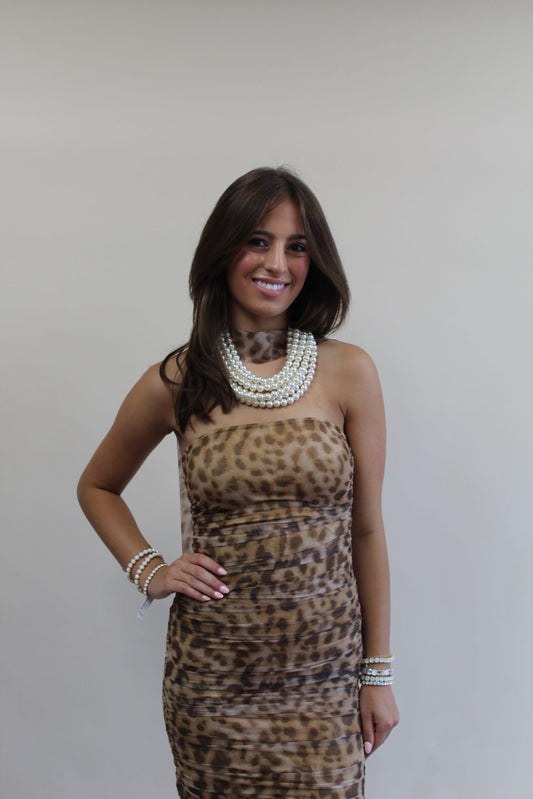 Chunky Beaded Layered Necklace