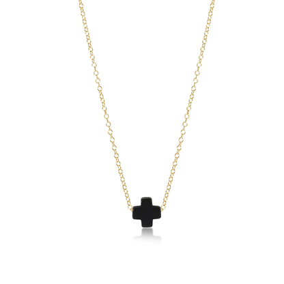 16" Necklace Gold - Signature Cross