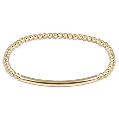 Classic Gold 3mm Bead Bracelet - Bliss Bar Smooth