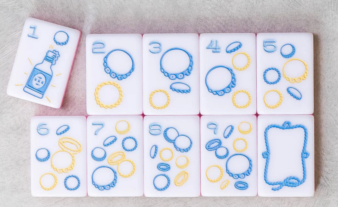 Miss Cowgirl Mahjong Set