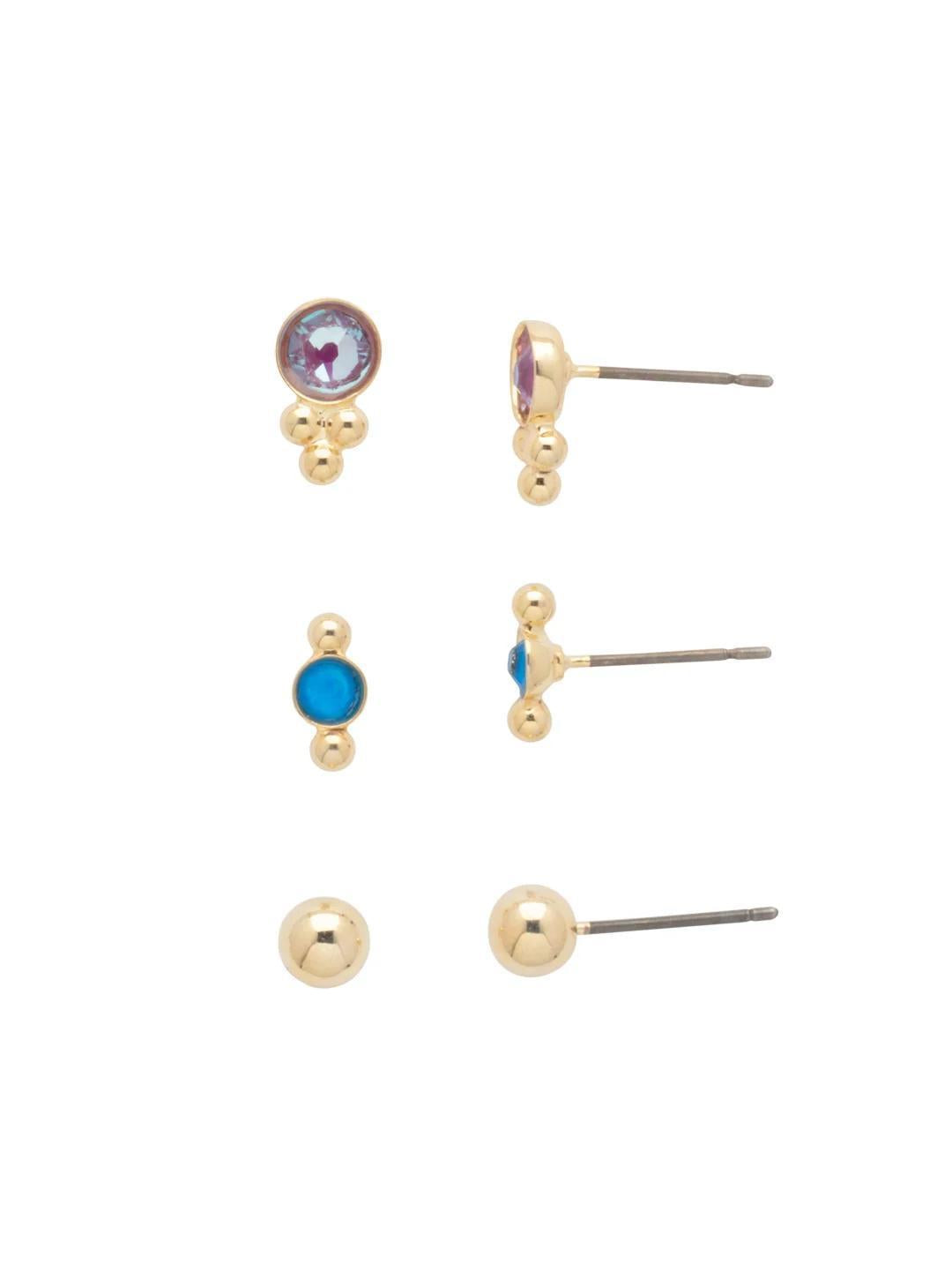 Three Studs Earring Gift Set