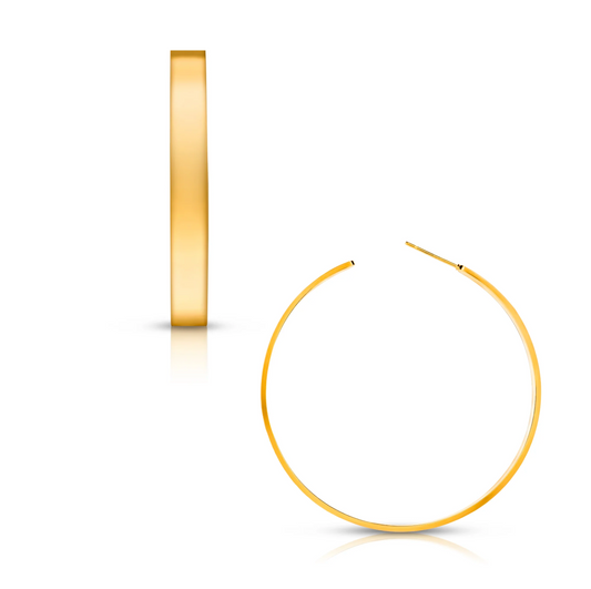 Perry Large Hoop Earring- Gold