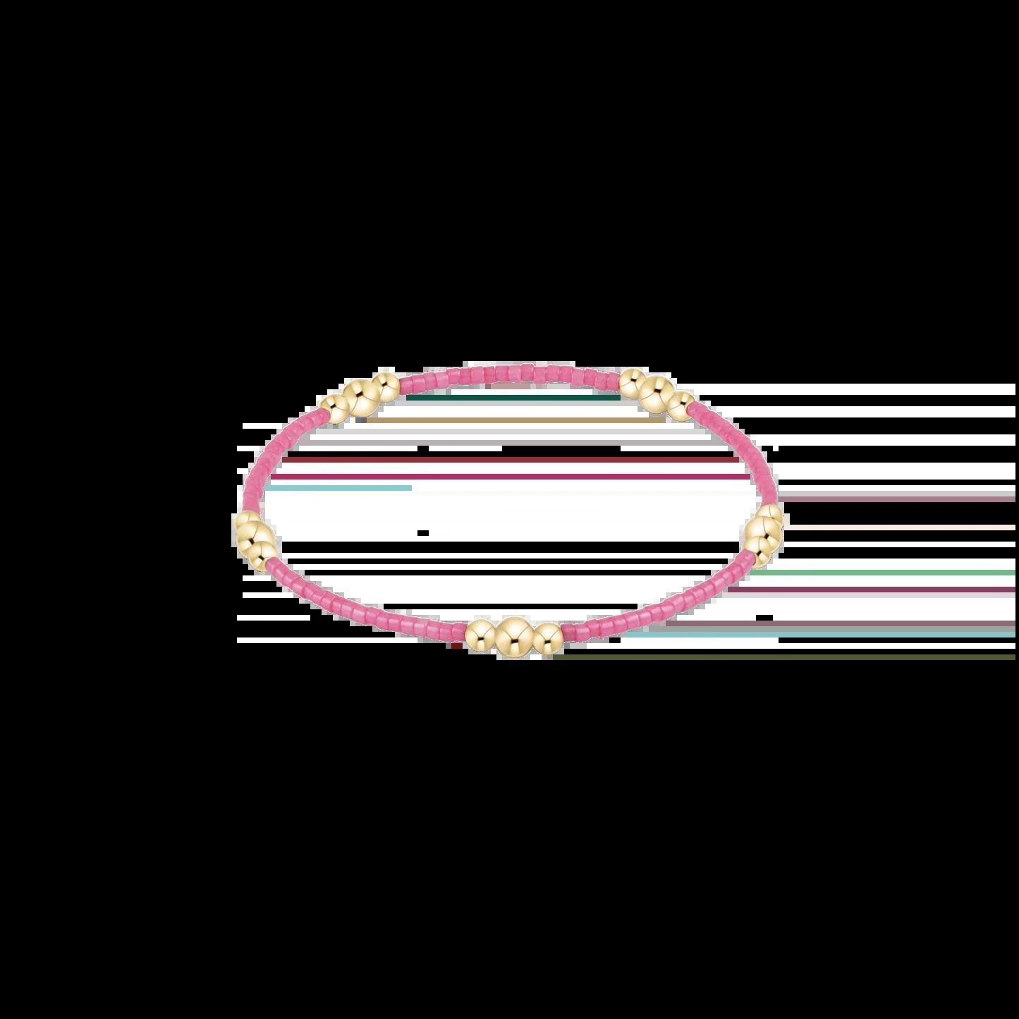 Hope Purpose Gold Bracelet- Bubblegum