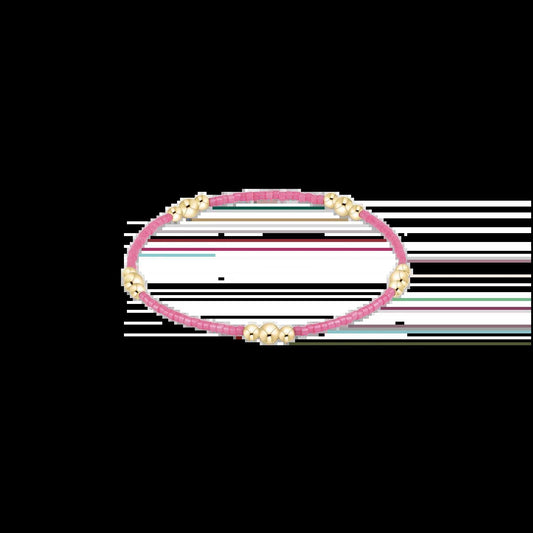 Hope Purpose Gold Bracelet- Bubblegum