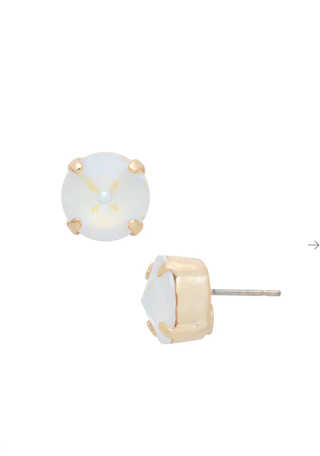 London Stud Earrings Matte Gold Golden Goddess