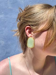 Medium Handmade Resin Light Statement Stud Earrings