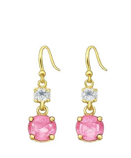 Studio Round Crystal Dangle Earrings