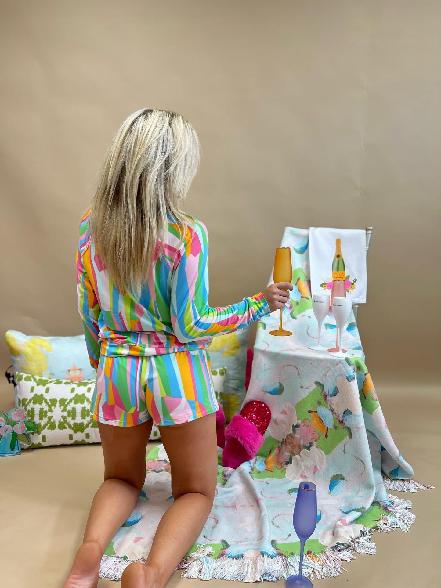 Sea Glass - Multi Annie Pajama Set