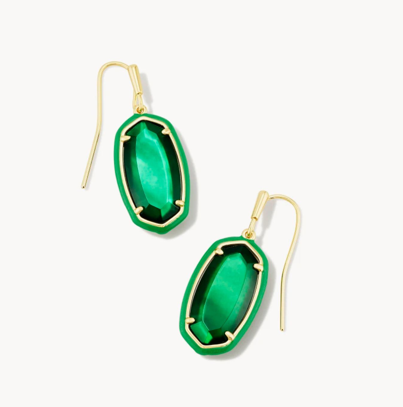 Dani Enamel Framed Drop Earring