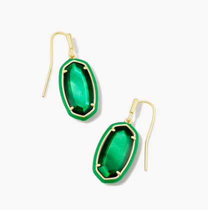 Dani Enamel Framed Drop Earring