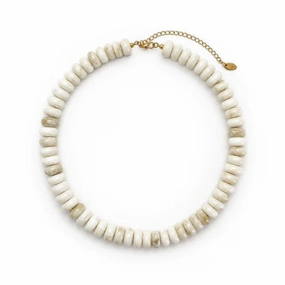 Modern Resin Beaded Statement Necklace