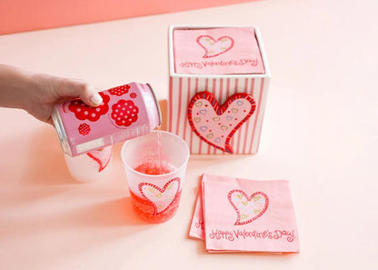 Heart Cocktail Napkins Set of 20
