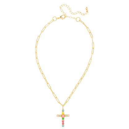Christina Cross Pendant Necklace