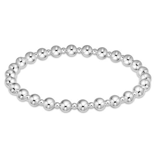 Classic Grateful Pattern 5mm Bead Bracelet - Sterling