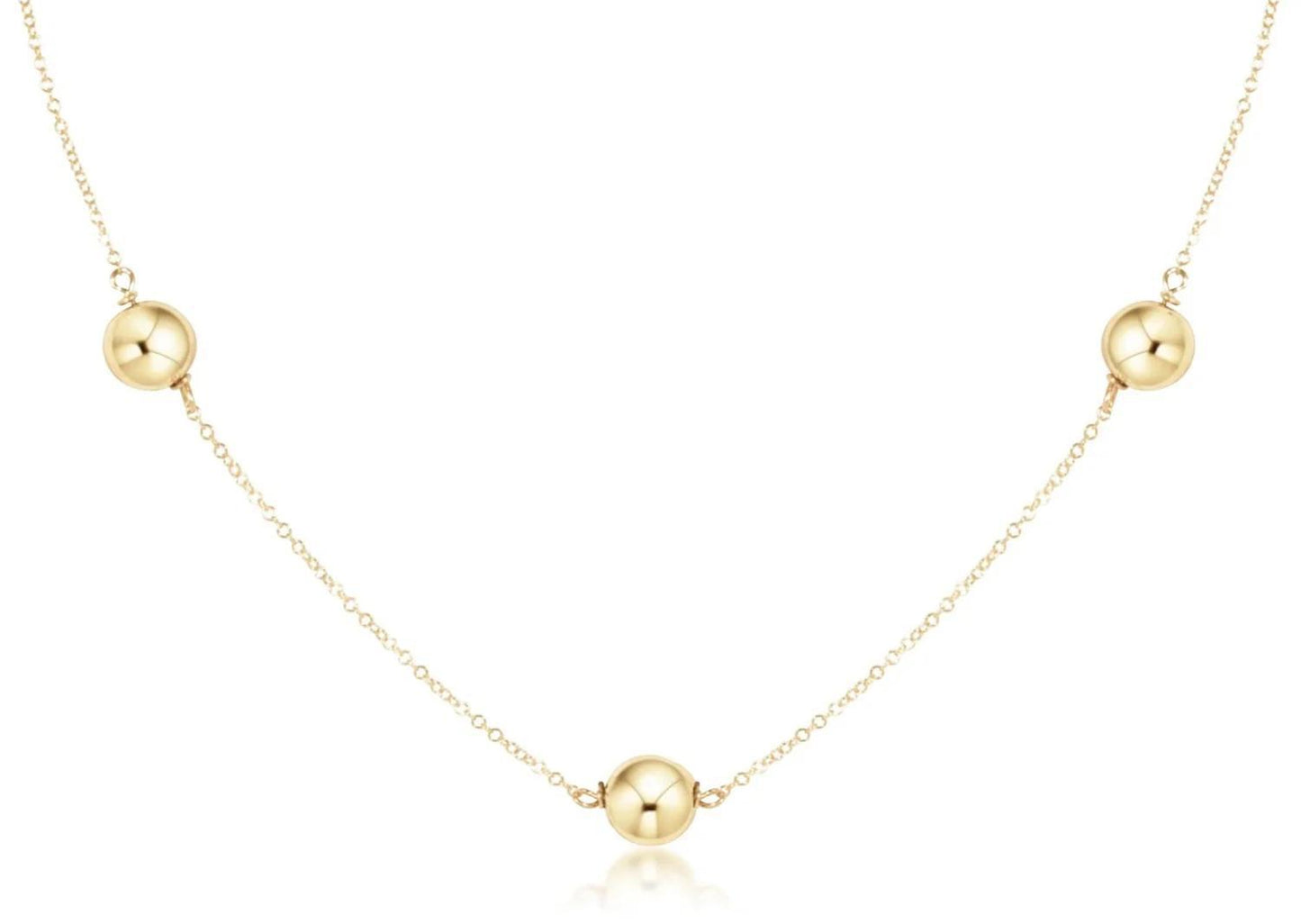 15" Choker Simplicity Chain Gold - Classic 8mm Gold