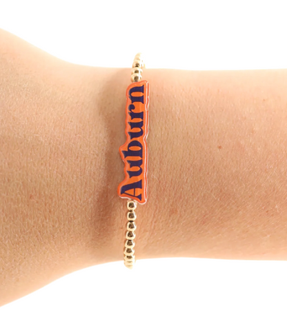 Sports Team + Football Bracelet Stack