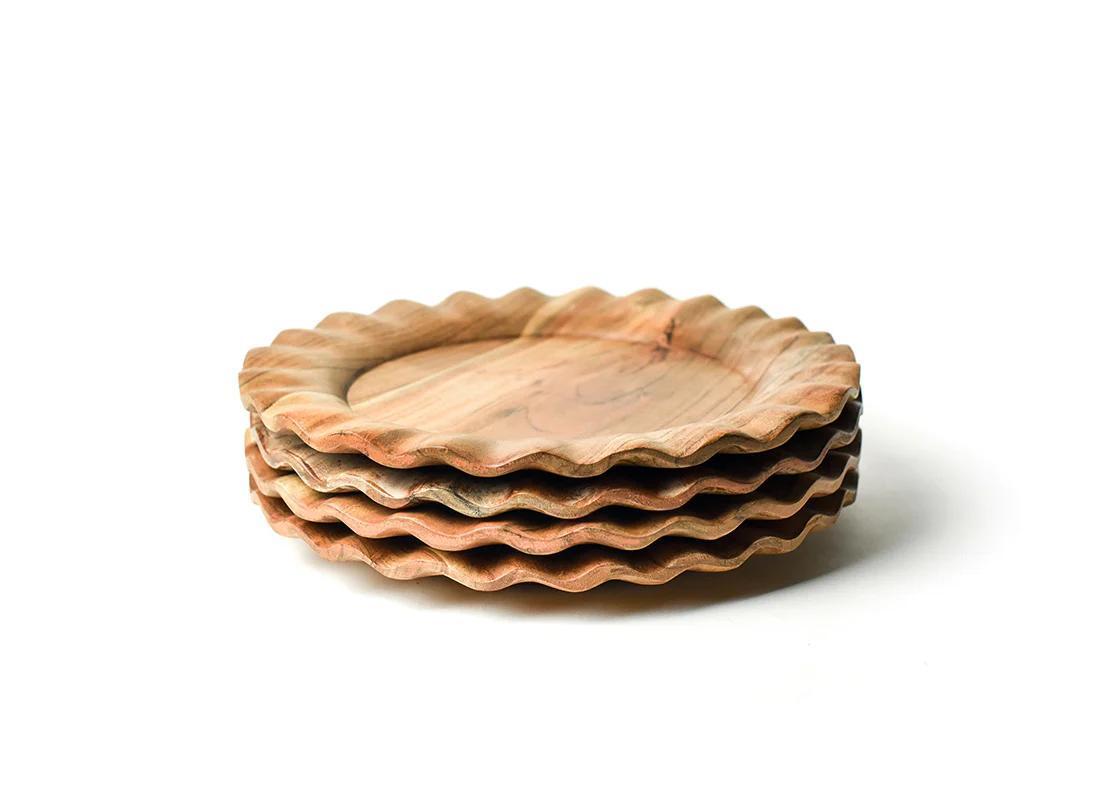 Fundamental Wood Ruffle Platter