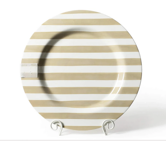 Neutral Skinny Stripe Happy Everything Big Platter