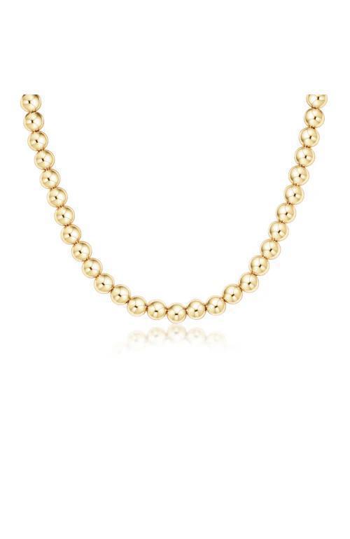 17" Choker Classic Gold 8mm Bead