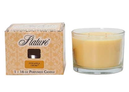 16oz Stature Perfumed Candle (Clear Glass)