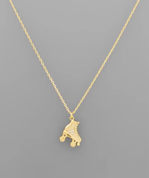 Roller Skate Shoe Necklace