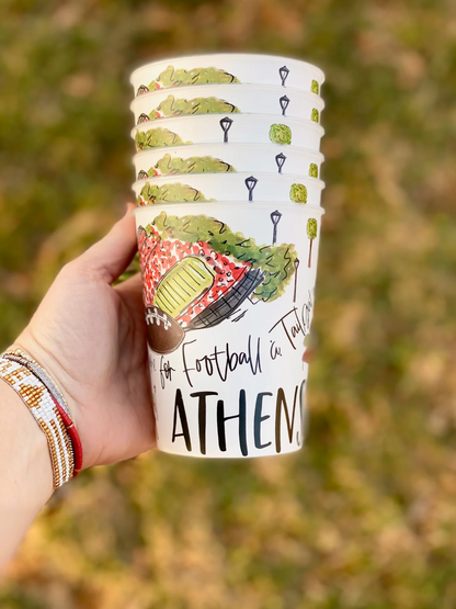 Reusable College Town Cup - Set of 6
