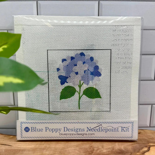 Blue Hydrangea Needlepoint Kit | default - #NP88-FLO-002