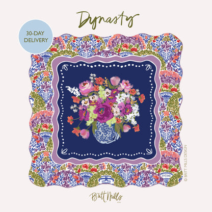 Britt Mills Mahjong Mats (Non-Neoprene): Colorful Chinoiserie