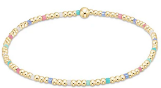 Hope Sincerity Pattern 2mm Bead Bracelet Spring 2025