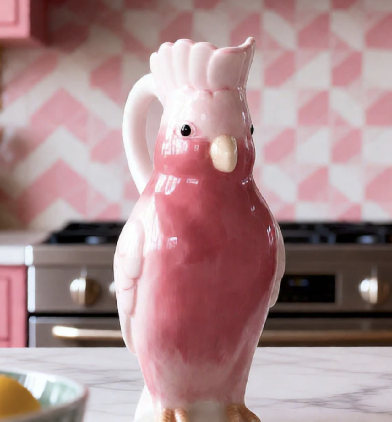 Ceramic Cockatoo Shaped Pitcher