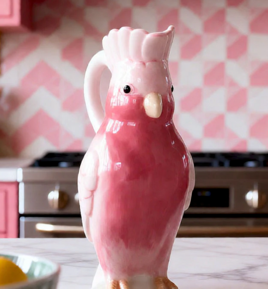 Ceramic Cockatoo Shaped Pitcher