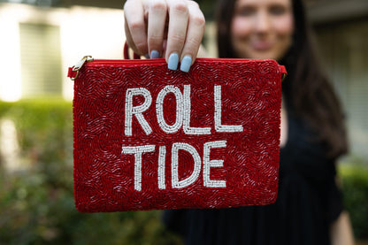 BEADED POUCH ROLL TIDE