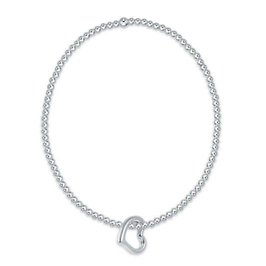 Enewton Extends- Classic Sterling 2.5mm Bead Bracelet- Love Sterling Charm