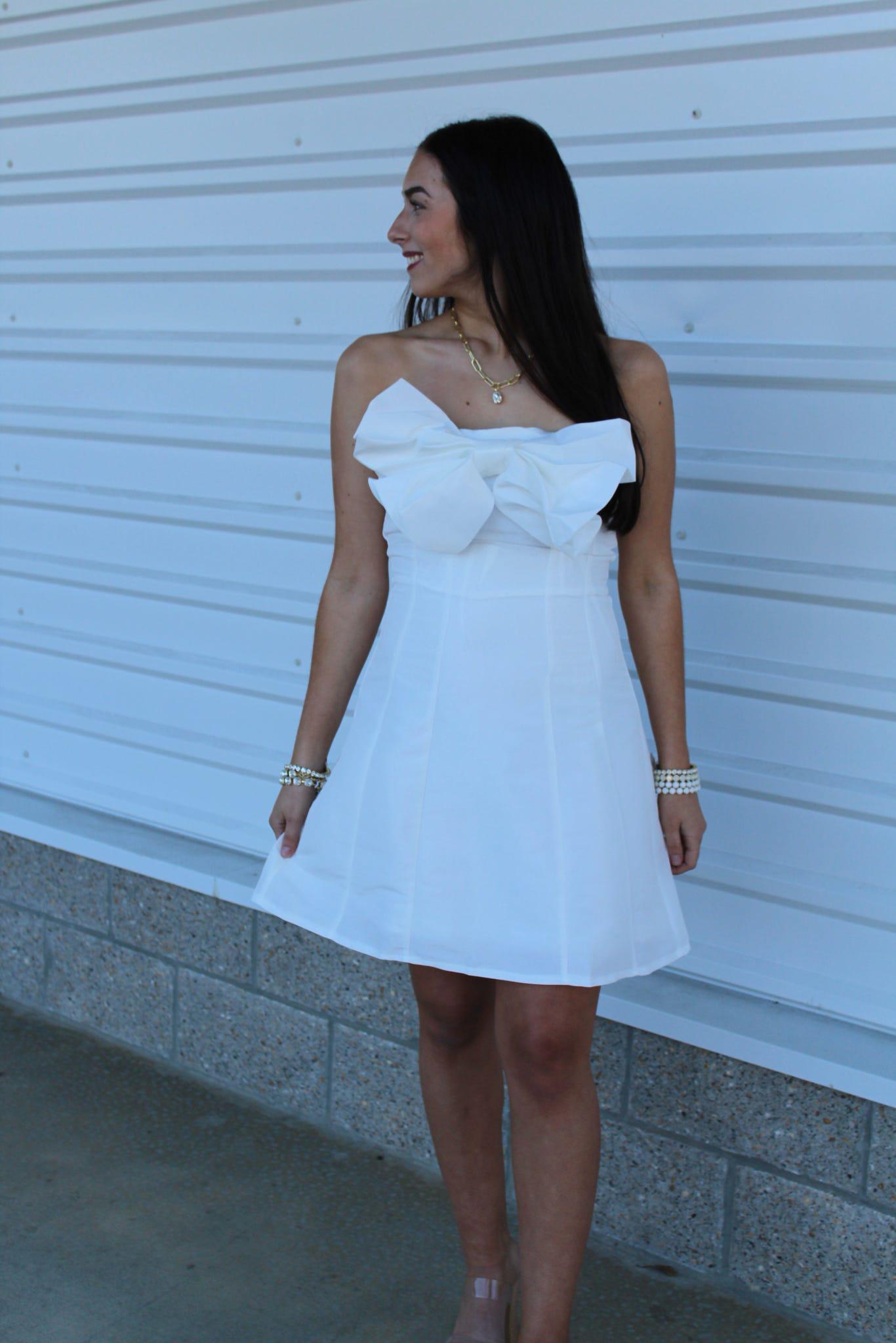 No Problem Bow Mini Dress