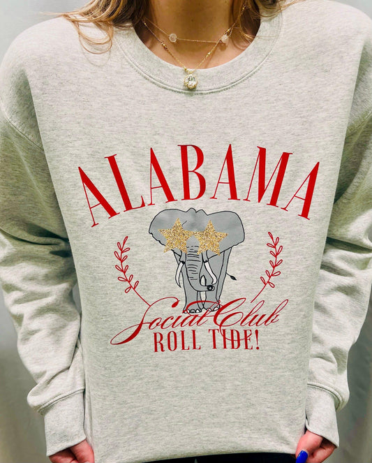 Preppy Alabama Social Club Sweatshirt Football