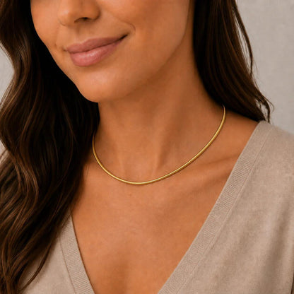 Magna Snake Necklace - Gold